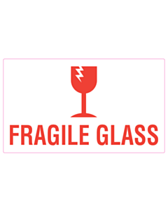 Fragile Glass Labels