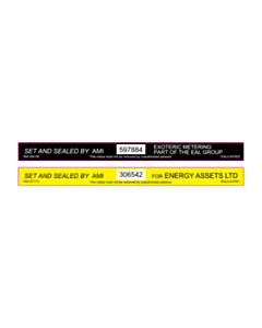 Set & Sealed By AMI Labels