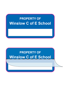 Winslow C of E School Write & Seal Asset Labels