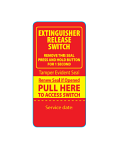Extinguisher Release Switch Labels
