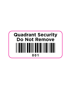 Quadrant Security Code 39 Barcode Labels