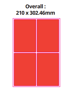 Bright Colour Labels - Red