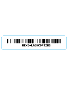 Deke Lashcoating Code 128 Barcode Labels