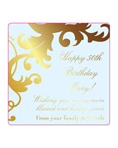 Mary's Birthday Labels