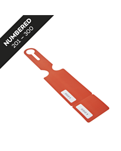 Red Cloakroom Bag Tags 201-300