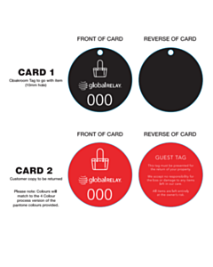 Bag & Cloakroom Tags WET SAMPLES