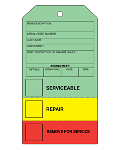 NSH Bespoke QC Colour Coded 3in1 Tags