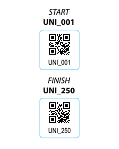 Uniled QR Code Labels UNI001 & Upwards