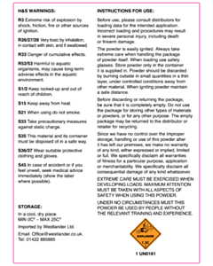 Westlander Ltd Bottler Warning Labels