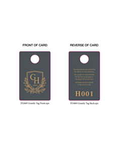 Grantly Cloakroom Tags