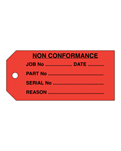 Non Conformance Tags
