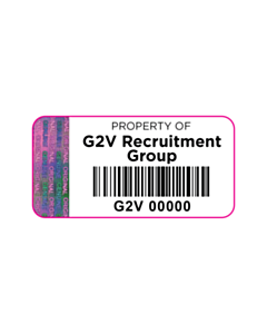 G2V Recruitment Group Tamper Evident Asset Labels