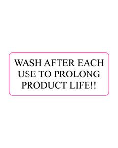 Wash After Each Use Labels
