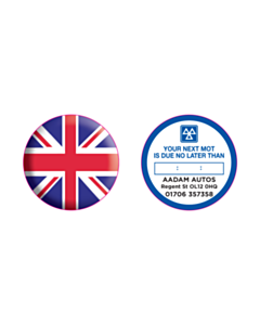 Aadams Autos MOT Window Reminder Sticker