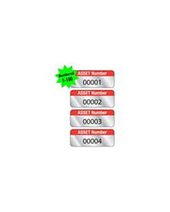 AU1011 Aluminium Asset Labels 01001-01400
