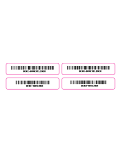 DEKE & DEKR MASCARA Code 128 Barcode Labels