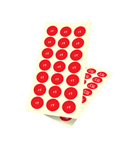 Red 20mm Price Labels