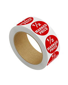 1/2 Marked Price Stickers
