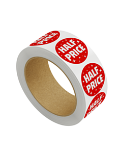 Christmas Half Price Stickers