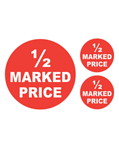 Half Price Stickers 50 & 24mm