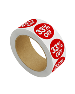 Red 33% Off Stickers