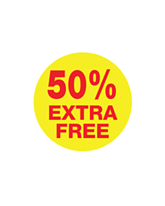 50% Extra Free Stickers