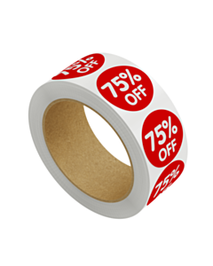 Red 75% Off Stickers