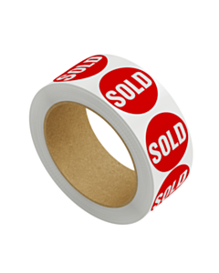 Sold Stickers 30mm