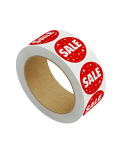 Christmas Sale Stickers Stars 30mm