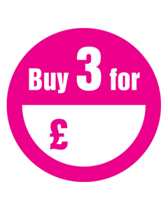 Buy 3 for £ Stickers 50mm