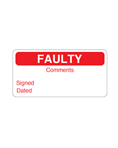 Faulty Labels 40x20mm