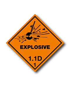 Explosive 1.1D Labels & Placards