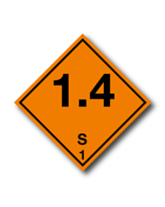 Explosive 1.4S Labels and Placards