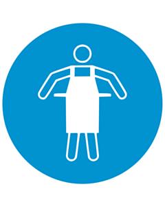 Use Protective Apron Labels 100mm