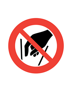 No Reaching In Labels 100mm