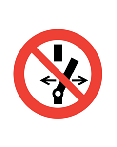 Do Not Alter the State of the Switch Labels 100mm
