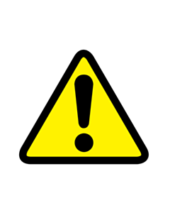 General Warning Symbol Labels