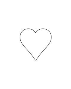 White Heart Stickers 15x15mm