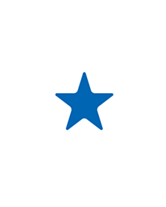 Blue Star Shaped Stickers 10mm