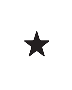 Black Star Shaped Stickers 10mm