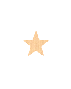 Kraft Star Shaped Stickers 10mm