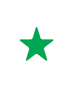 Green Star Shaped Stickers 20mm