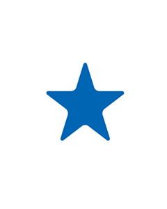 Blue Star Shaped Stickers 20mm