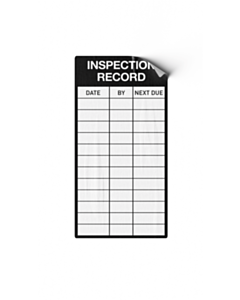 Inspection Record Labels 50x100mm