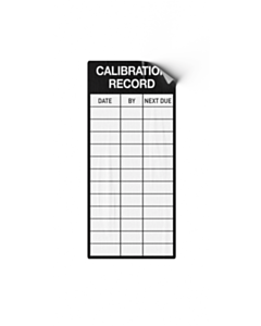 Calibration Record Labels 50x100mm