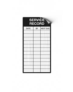 Service Record Labels 50x100mm