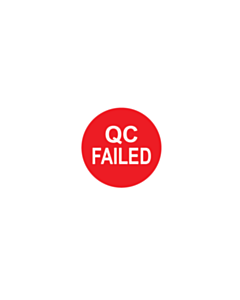 QC Failed Stickers 10mm 
