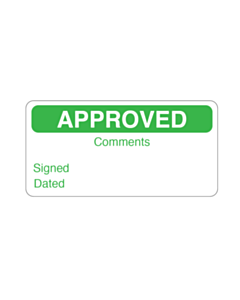 QC Approved Stickers 40x20mm