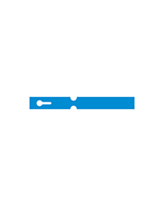 180x20mm Blue Self-Tie Loop Lock Labels