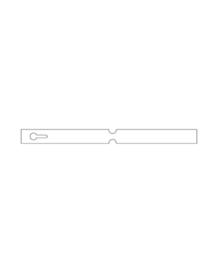 250x20mm White Self-Tie Loop Lock Labels